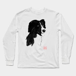 chien noir Long Sleeve T-Shirt